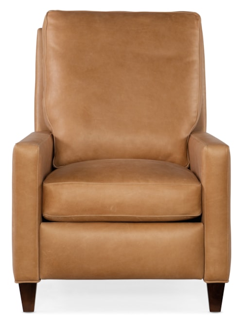 Transitional Leather Pushback Recliner