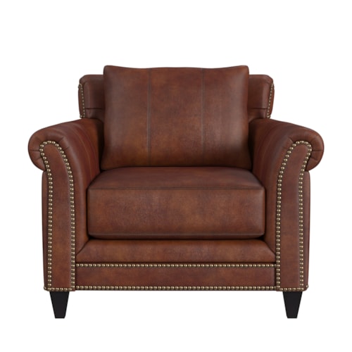 Transitional Chair with Nailheads