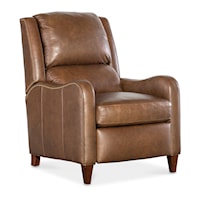 Transitional Lounger Chair with Wood Legs