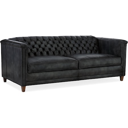 Stationary Tufted Sofa 8-Way Tie (2 Cushion)