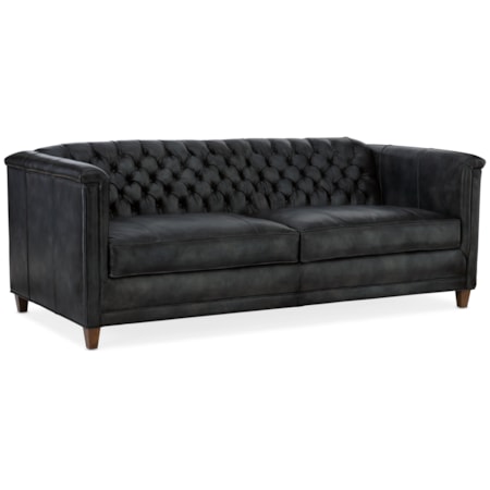Stationary Tufted Sofa 8-Way Tie (2 Cushion)