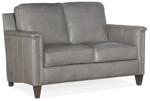 Transitional Loveseat with 8-Way Hand Tie