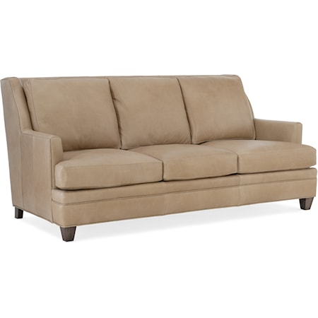 Contemporary 83" Sofa with Tapered Legs