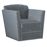 Transitional Upholstered Swivel Chair