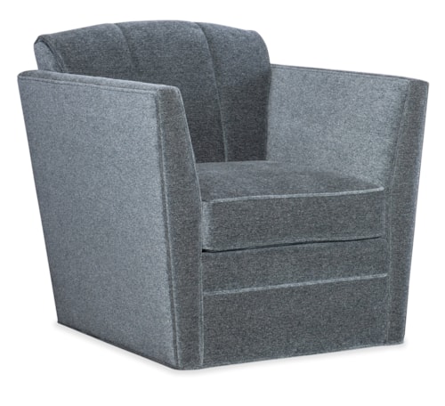 Transitional Upholstered Swivel Chair