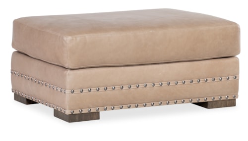 Transitional Rectangular Chair Ottoman
