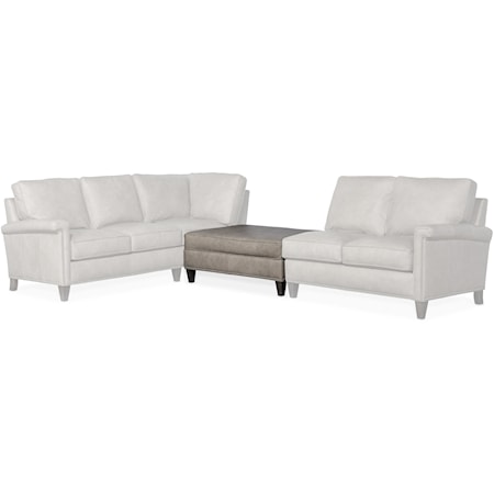 Transitional Sectional Ottoman