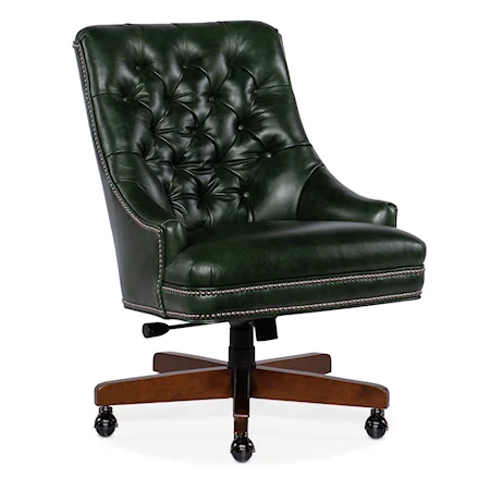 Transitional Tufted Swivel Tilt Office Chair