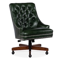 Transitional Tufted Swivel Tilt Office Chair