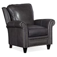 Traditional Push-Back Recliner with Rolled Arms