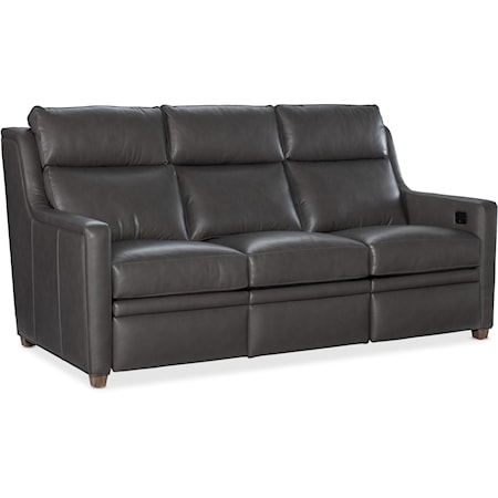 Transitional Double Reclining Sofa