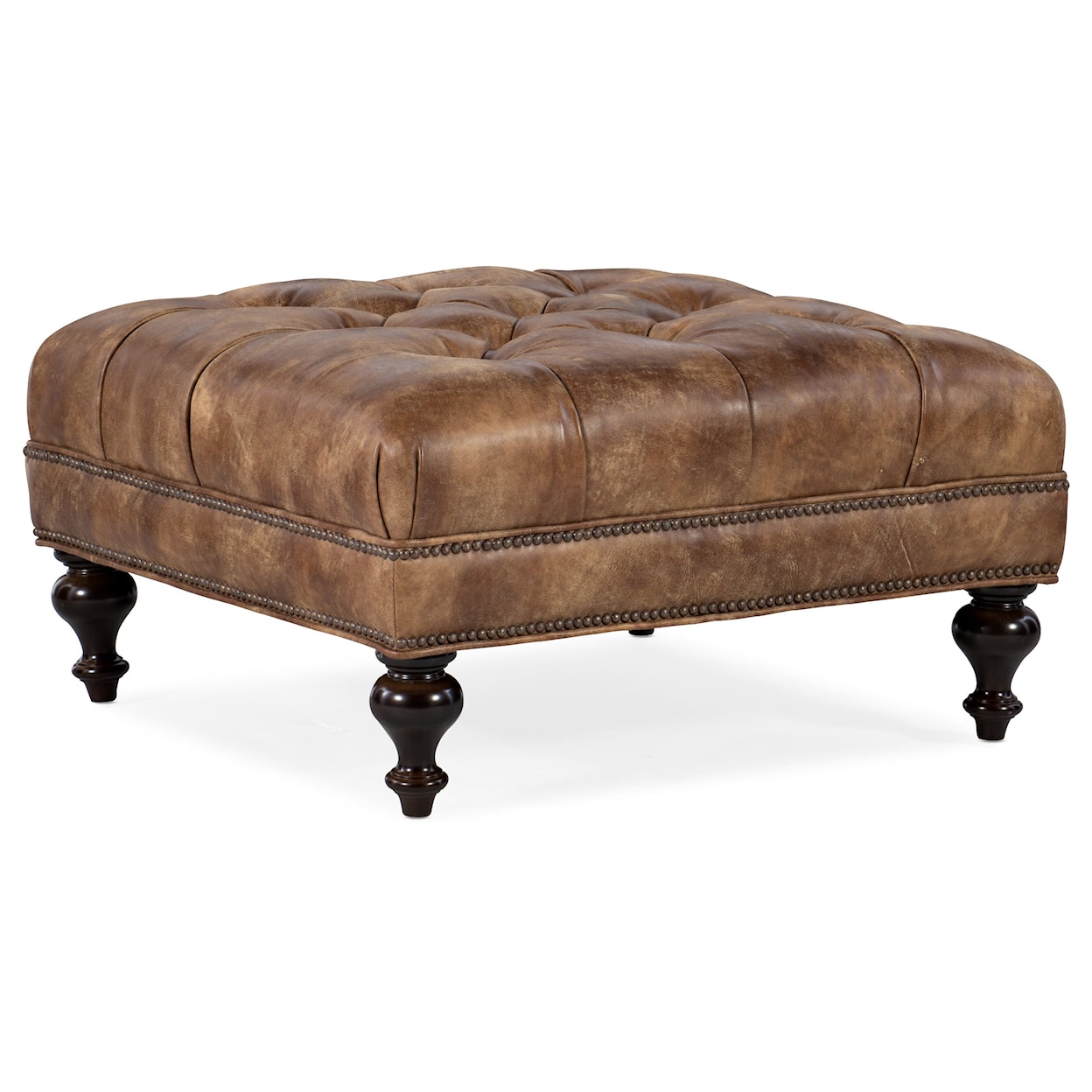 Bradington Young Fair-N-Square Tufted Square Ottoman