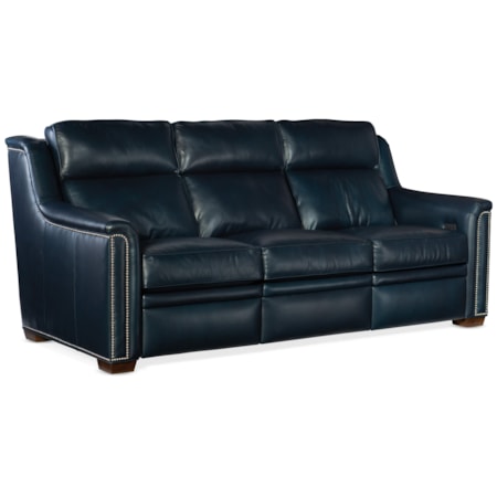 Reclining Sofa with Nailhead Trim