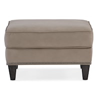 Leather Ottoman