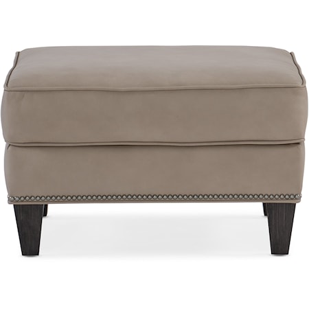 Leather Ottoman