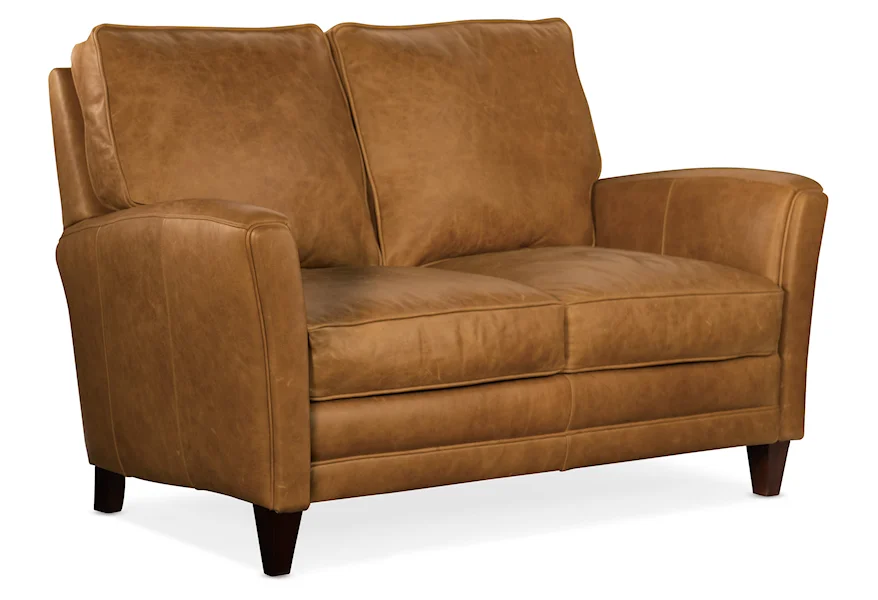 Zion Stationary Loveseat 8-Way Hand Tie by Bradington Young at Belfort Furniture