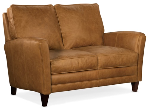 Transitional Loveseat with 8-Way Hand Tie