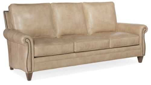 Transitional Sofa with 8-Way Hand Tie