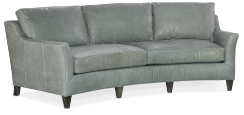 Contemporary Conversation Sofa with Flared Arms