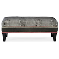 Transitional Rectangle Cocktail Ottoman