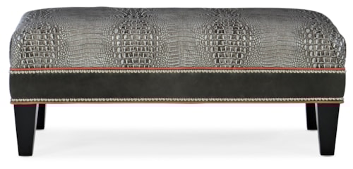 Transitional Rectangle Cocktail Ottoman