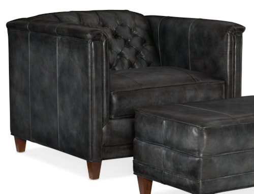 Transitional Tufted Chair with 8-Way Hand Tie