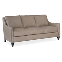 Transitional Stationary Sofa with Nailhead Trim