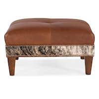Transitional Square Cocktail Ottoman