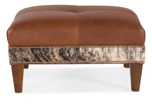 Transitional Square Cocktail Ottoman