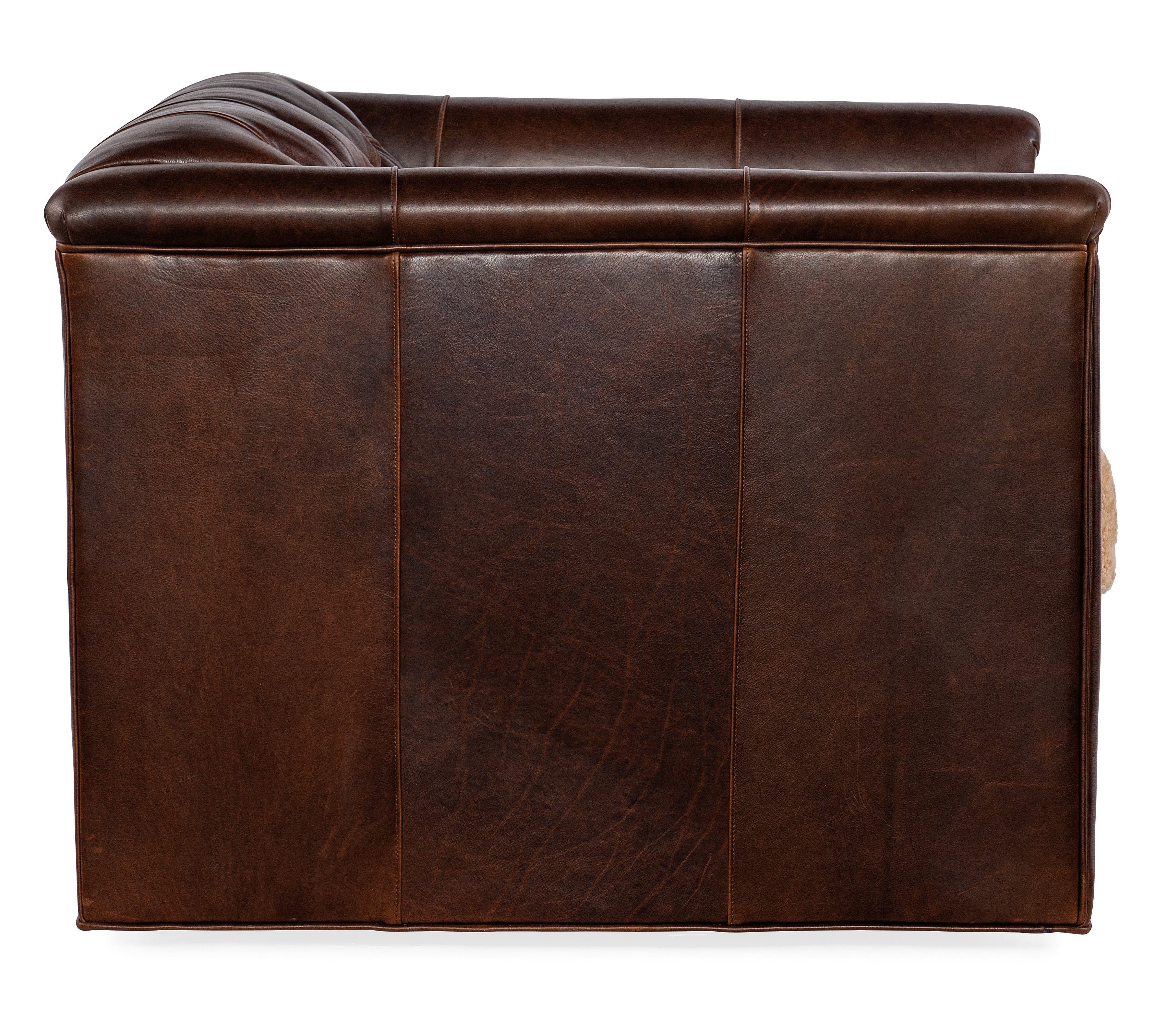 Swivel Tufted Chair 8-Way Tie