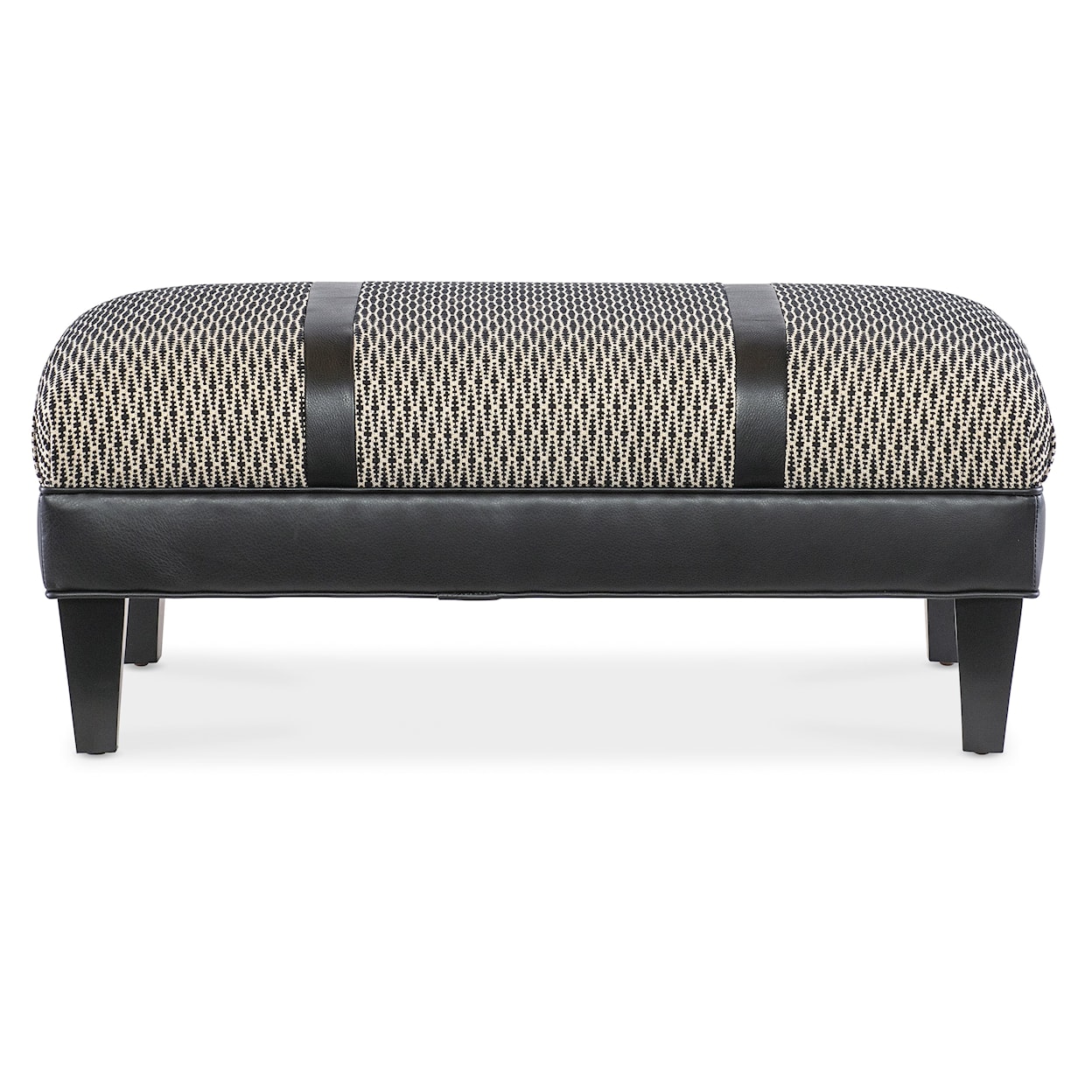 Bradington Young Ottomans Solid Top Ottoman With Split Top