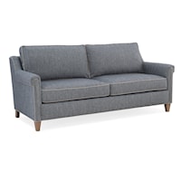 Transitional 80" Two Seat Stationary Sofa