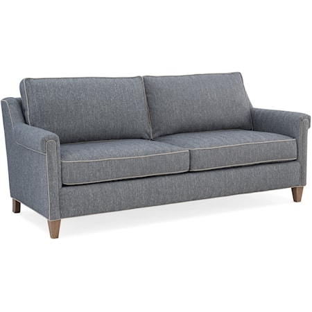 Transitional 80" Two Seat Stationary Sofa
