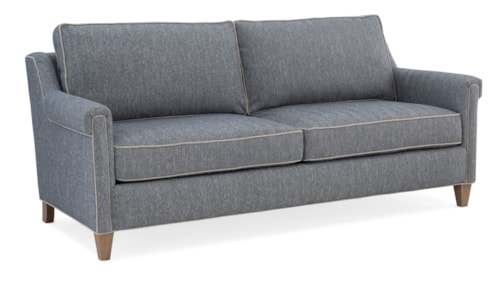 Transitional 80" Two Seat Stationary Sofa