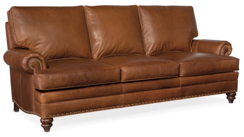Transitional Sofa with 8-Way Tie