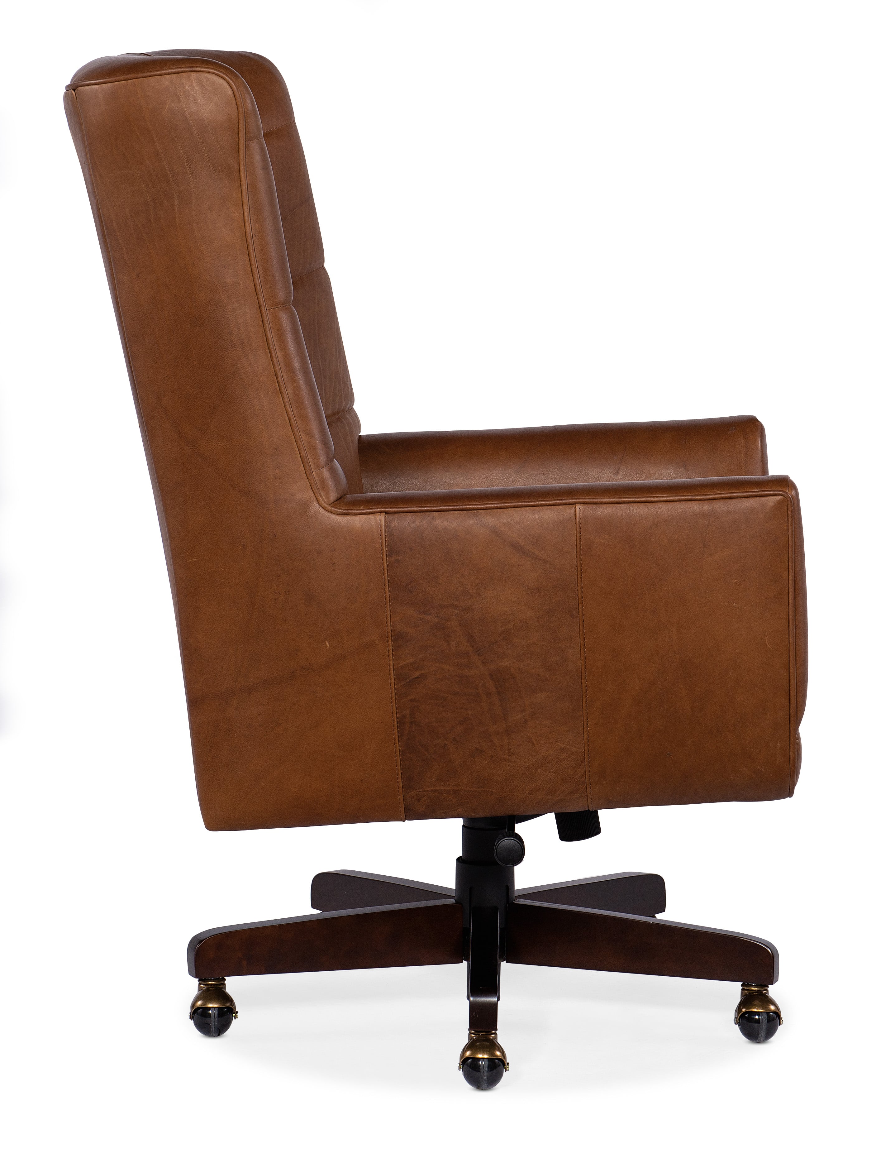 Bradington Young Ebony 14825EC 92360088 PL Tufted Swivel Tilt Office