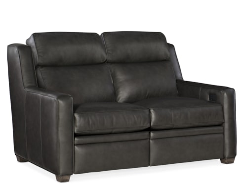 Raymond Reclining Loveseat With Power Headrest - Two Piece Back