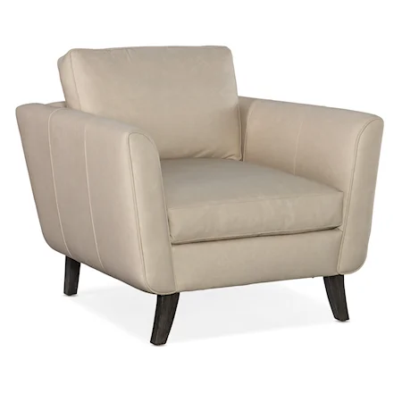 Contemporary Alora Accent Chair with Flared Track Arms