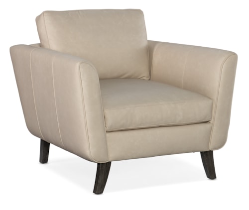 Contemporary Accent Chair with Flared Track Arms