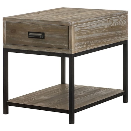 Rectangular Drawer End Table