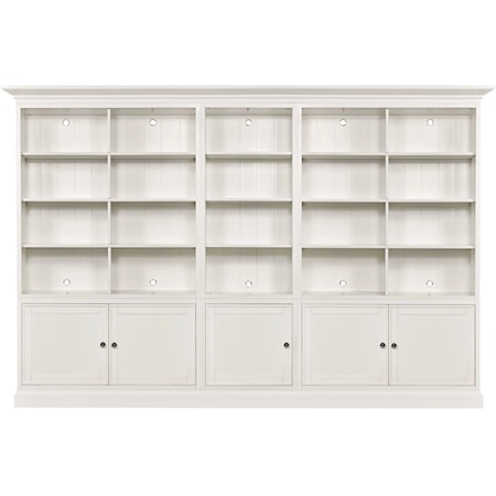 Transitional Quintuple Display Bookcase