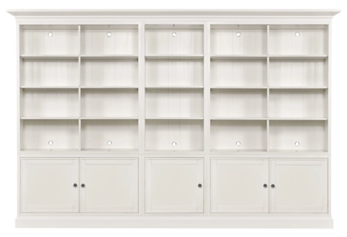 Transitional Quintuple Display Bookcase