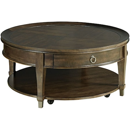 Hammary Sunset Valley 197-911D Round Cocktail Table | Lindy's Furniture ...