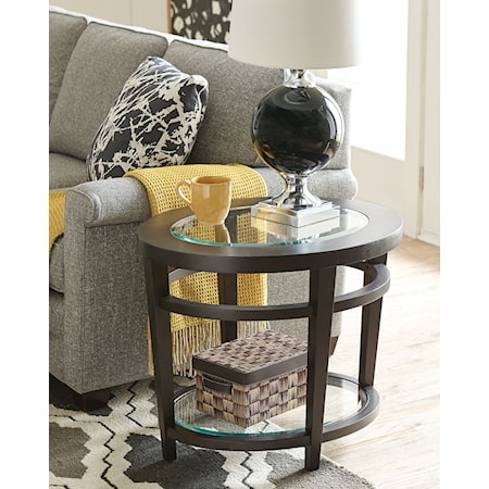 Oval End Table