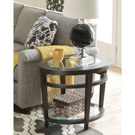 Oval End Table