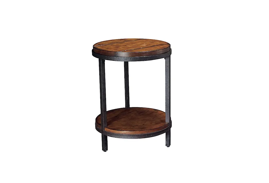 Baja Round End Table by Hammary at Jordan's Home Furnishings