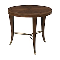 Transitional Lamp Table with Ornamental Base