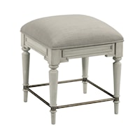 Farmhouse Upholstered Stool