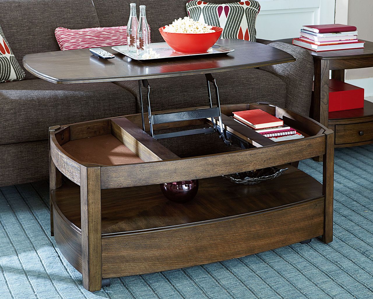 Rectangular Lift-Top Cocktail Table