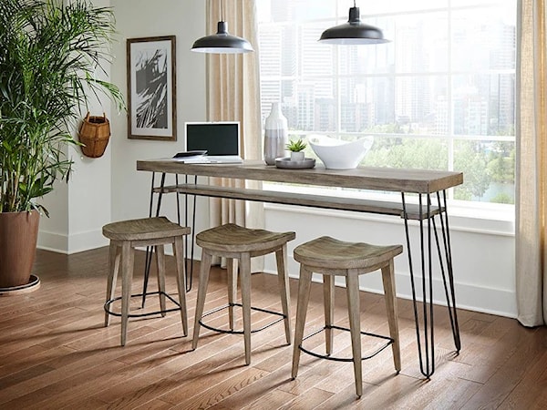 Bar Console w/ 3 Stools